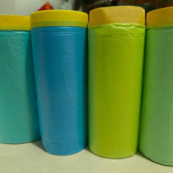 Pre-taped masking film